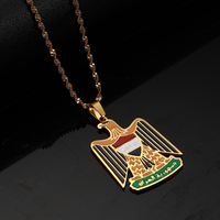 Stainless Steel Republic Of Iraq Pendant Necklaces Jewelry Charms Iraqi Chain Necklace