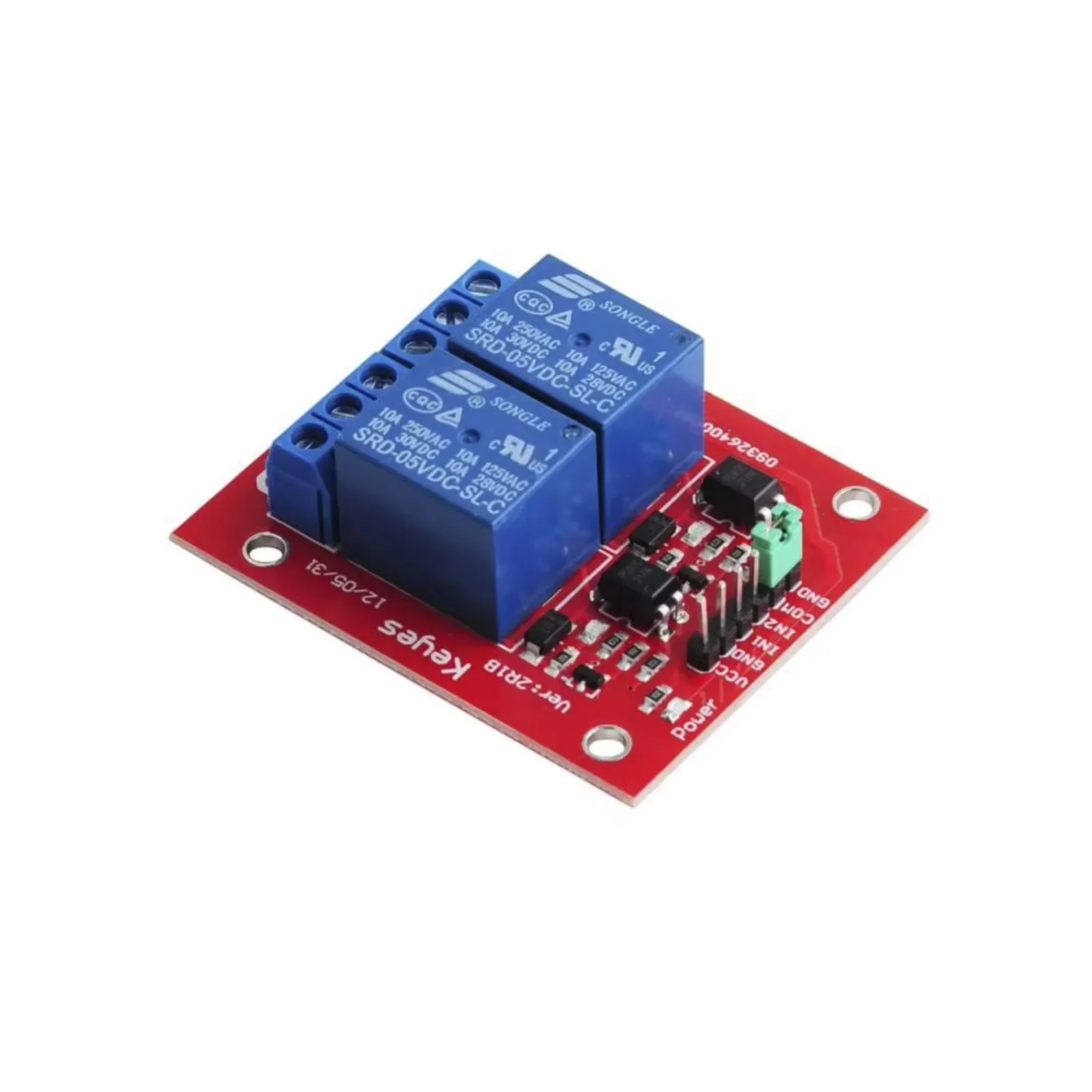 5 шт. 2-канальный релейный модуль 5 В, плата расширения с защитой оптической связи