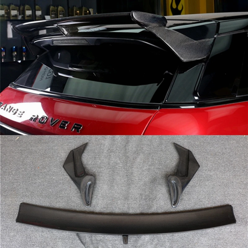 Car Accessories High Quality Carbon Fiber Rear Trunk Lip Spoiler Wing for Land Rover Range Rover Evoque 2011-2015