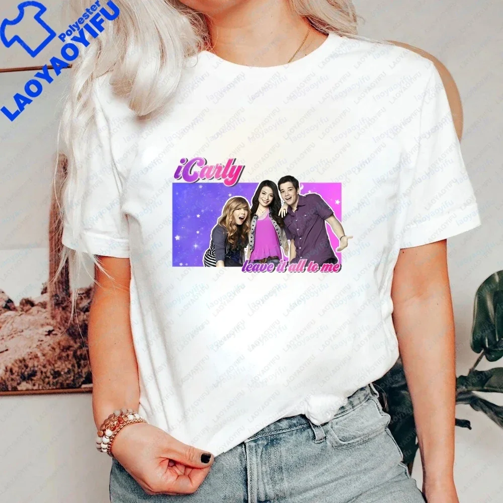 ICARLY - Summer Casual Trendy Multi-Purpose Short-Sleeved T-Shirt for Both Men and Women with Round Neck