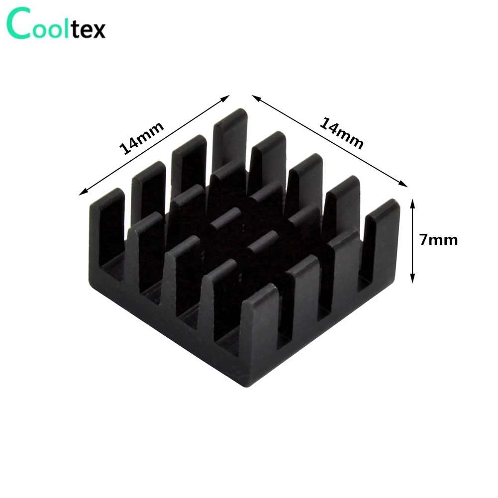 30pcs 14x14x7mm Aluminum Heatsink Radiator Cooling Cooler for Raspberry pi Electronic Chip IC MOS With Thermal Conductive Tape