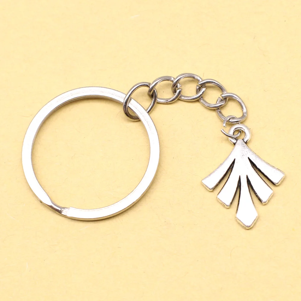 1 Piece 18x23mm Tree Leaves Personalised Keyring Newborn Gift