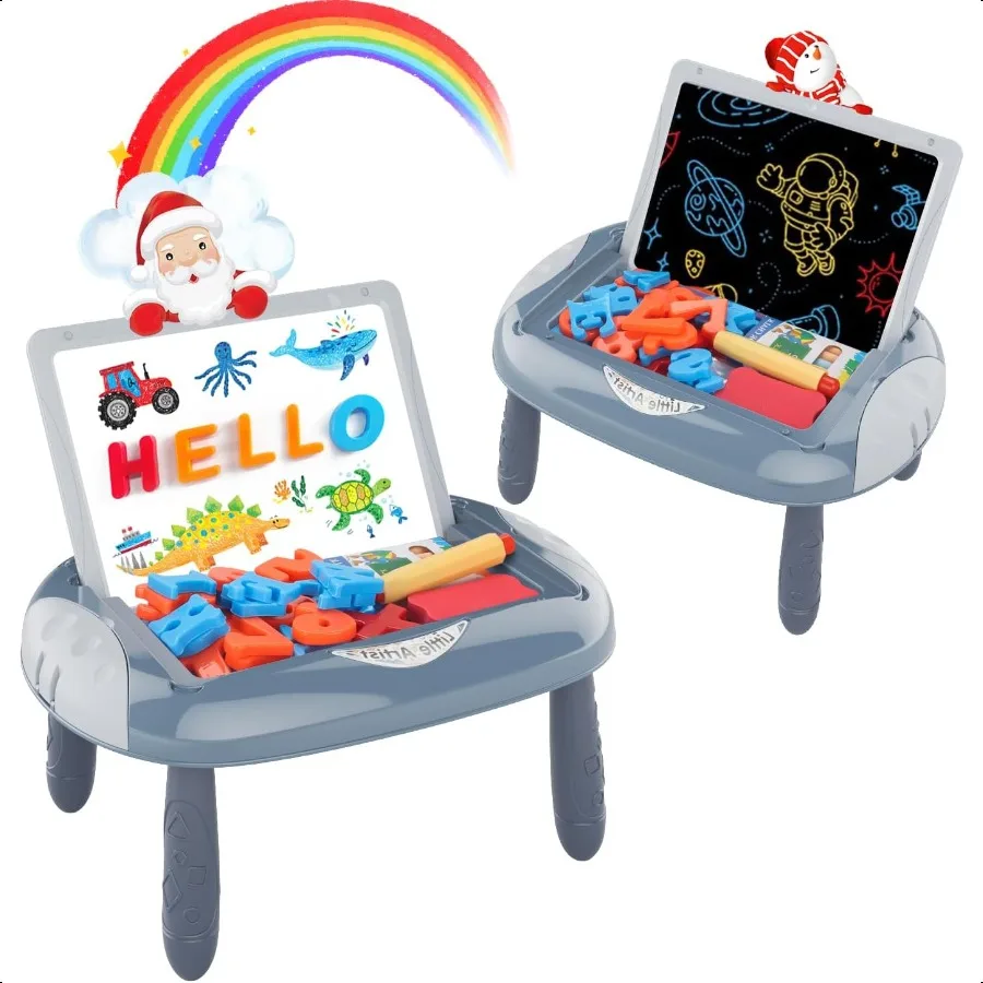 

Toy for 12 Year Old Boys Toddlers Toys with Magnetic Letters and Numbers Art Easel for 1 2 Year Old Boy Birthday Christmas Gift