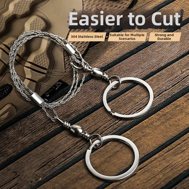 

Pocket Survival Chainsaw Stainless Steel Portable Multi-purpose Compact Lightweight Durable for Camping Hiking EDC Quick Access