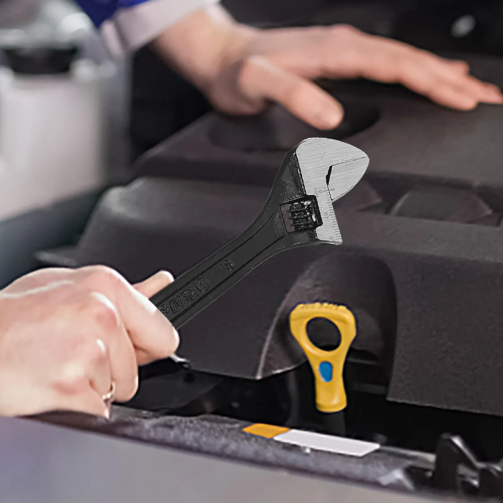 

Регулируемый гаечный ключ для ремонта смесителей в ванной, большой стальной ключ, многофункциональный ручной инструмент