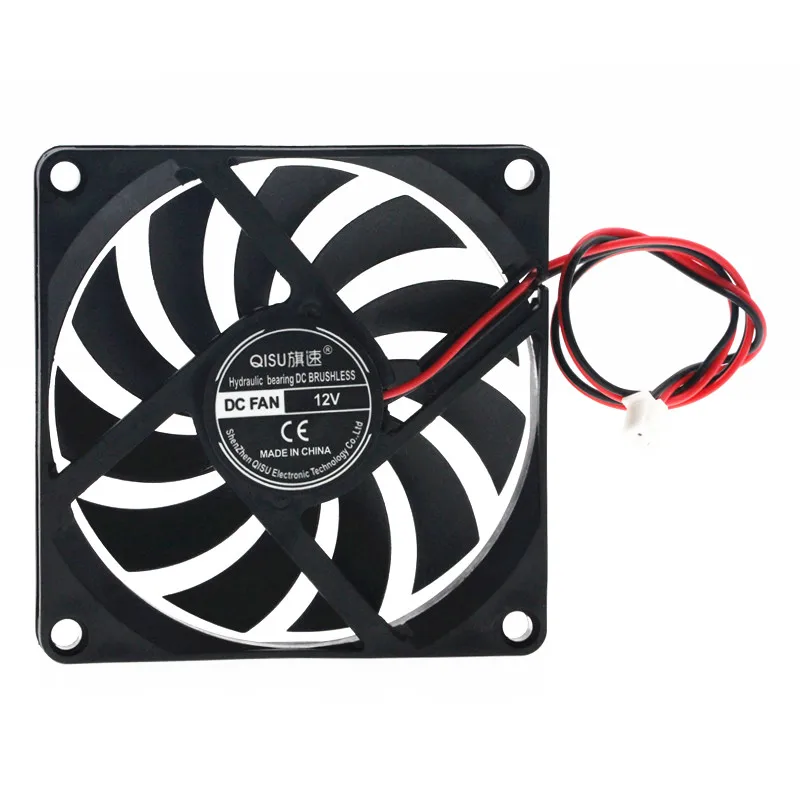 음소거 8010 80*80*10MM USB 5V 12V 24V 8cm CM 컴퓨터 케이스 냉각 팬