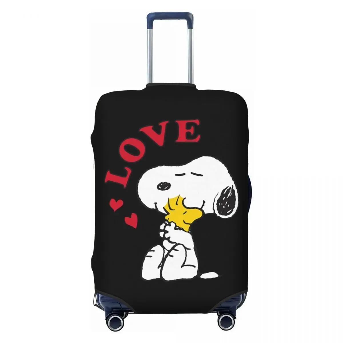 

Custom S-snoopys Love Travel Luggage Cover Dust Proof Suitcase Cover Protector Fit 18-32 Inch