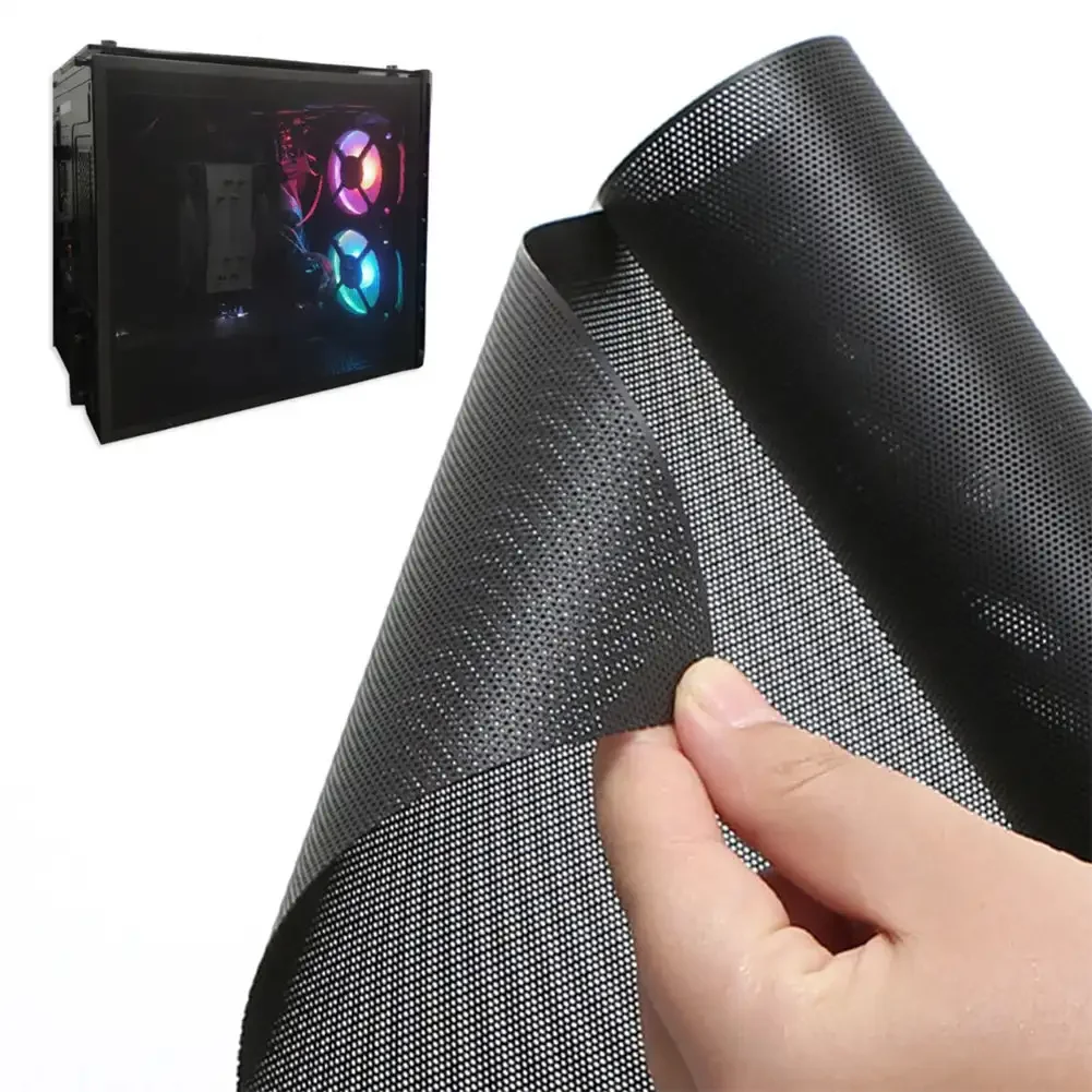 DIY Computer Mesh 30CM Fan Dust Filter PC Case Dust Filter for Network Net Case Chassis Dust Cover for Speaker Fan Cooler Black