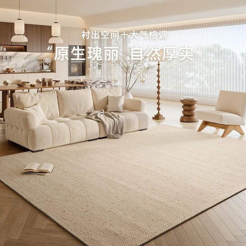 Wollteppich, Wohnzimmer und Schlafzimmer, großer Bodenfläche, mittelalterlicher leichter Luxus, hochwertig, schmutzabweisend, Schlafzimmersofa