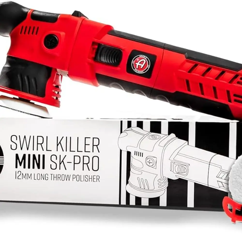 

12mm Car Polisher Kit (10 Item) - Professional Dual Action Polisher for Car Detailing - Paint Correction, Waxer Buffer DA