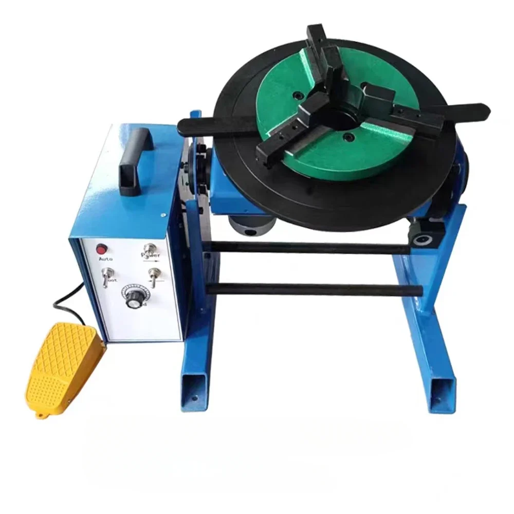

220V BWJ-30 30KG Welding Positioner With 200MM Mini Chuck With Foot Switch Welding Turntable
