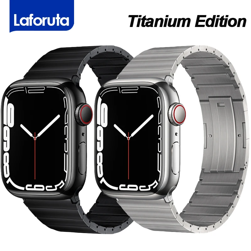 Cinturino in titanio per Apple Watch Ultra Series 8/7/6/5/4/3/2/1 cinturino per orologio da polso cinturino per cinturino 49mm 45mm 41mm 44mm 42mm