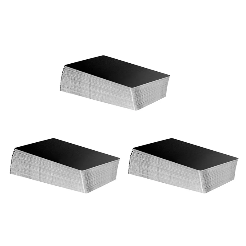 

A98E-300 Pcs Metal Engraving Blanks Aluminum Sheet Laser Engraving Business Card Engraving DIY Gift Cards, Matte Black
