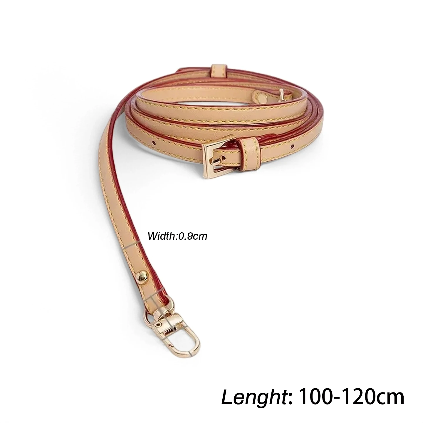 Skórzane paski zamienne, cienkie, długie, regulowane, do torebek luksusowych marek, akcesoria.