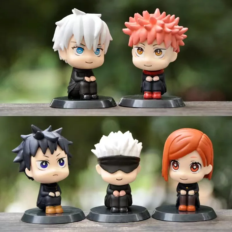 6.5cm Anime Jujutsu Kaisen Figure Itadori Yuji Gojo Satori Fushiguro Megumi Kugisaki PVC Action Models Kid Toys Gift 5/6pcs