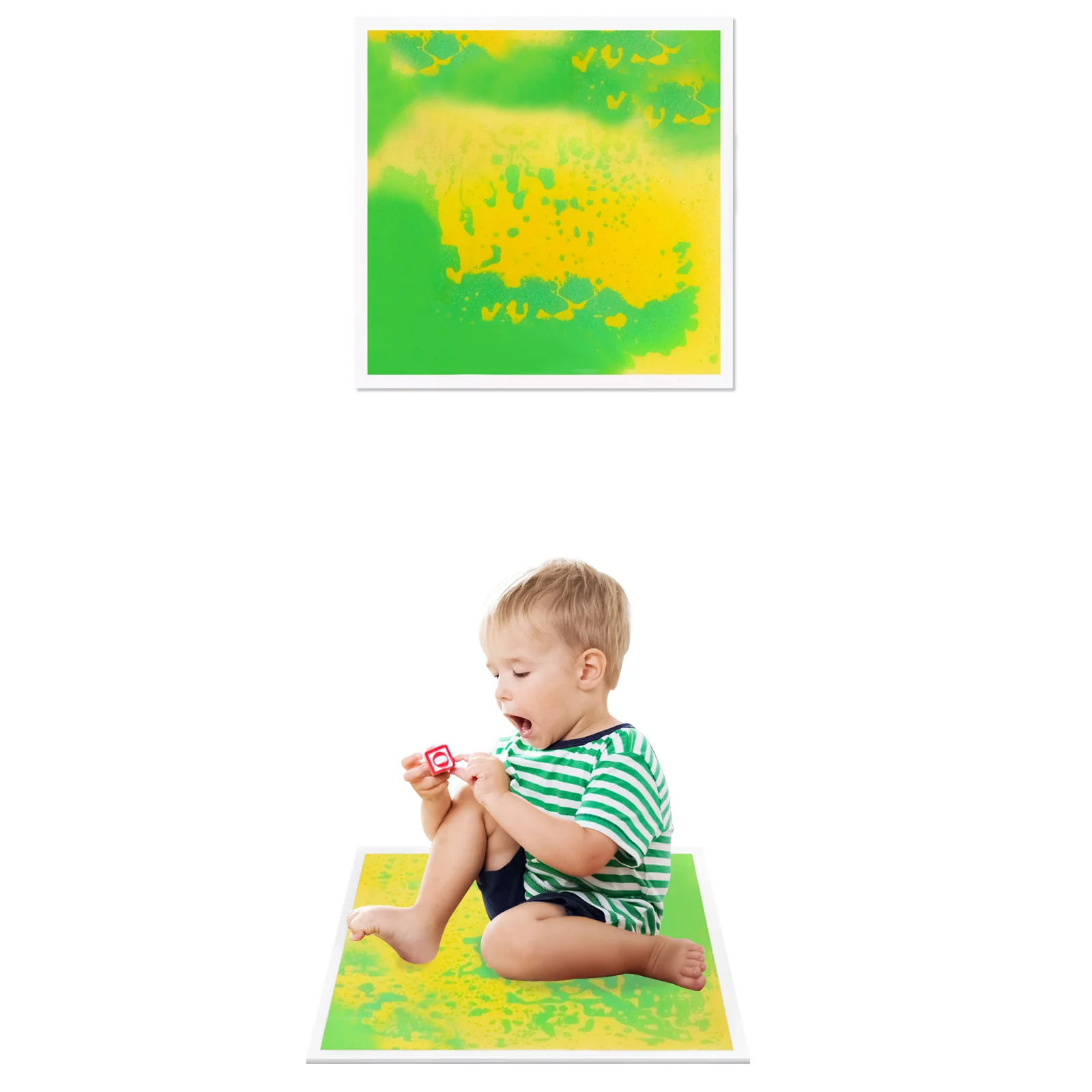 부드러운 감각 자극 타일, 감각 발 타일과 함께 사용하세요