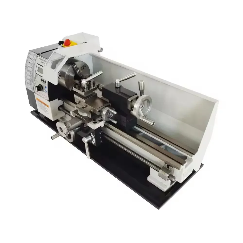 WM210V Manual Lathe High Quality Mini Lathe Machine Small Mechanical Metal Processing 38mm Bore 850W Brushless Motor