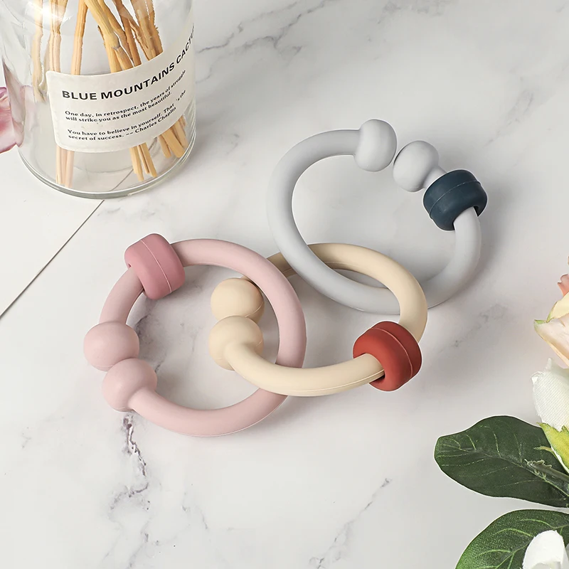 

TYRY.HU детские силиконовые подвески детский подарок для прорезывания зубов игрушки для малышей силиконовое кольцо прорезыватель пищевой класс DIY ожерелье детский прорезыватель для младенцев