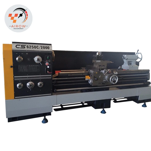 Torno horizontal manual Airow CS6250C/3000 con bancada de separación para metal, herramientas en venta