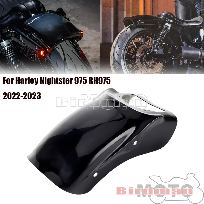 

Motorcycle Rear Fender Fiber Glass Motorbike Mudguard Tail Wheel Splash Guard For Harley Nightster 975 RH975 Accessories 2022-23