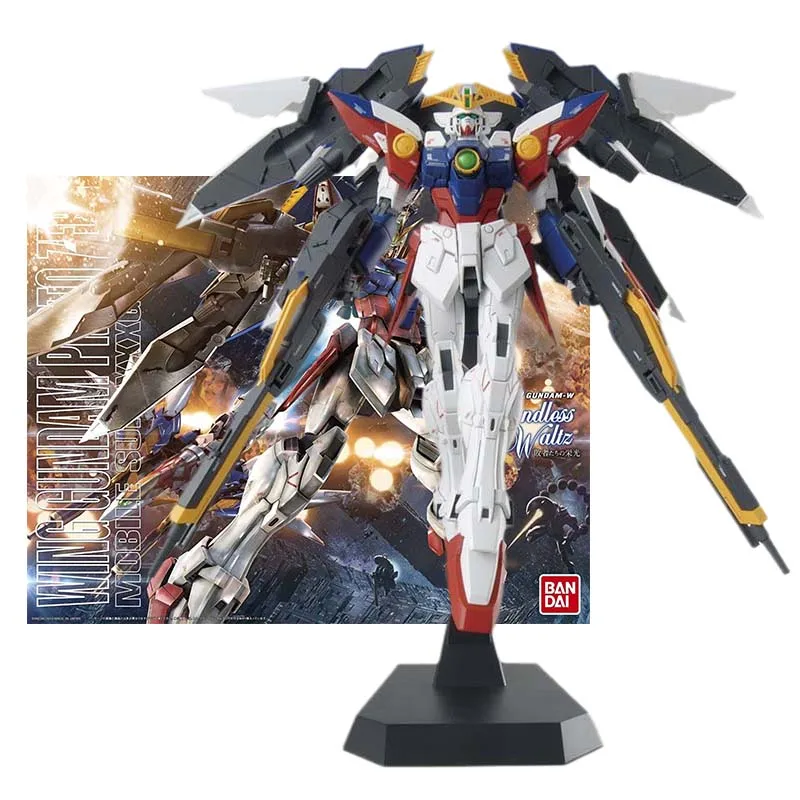 

Bandai Figure Gundam Model Kit Anime Figures MG 1/100 XXXG-00W0 Wing Proto Zero Mobile Suit Gunpla Action Figure Toys For Boys