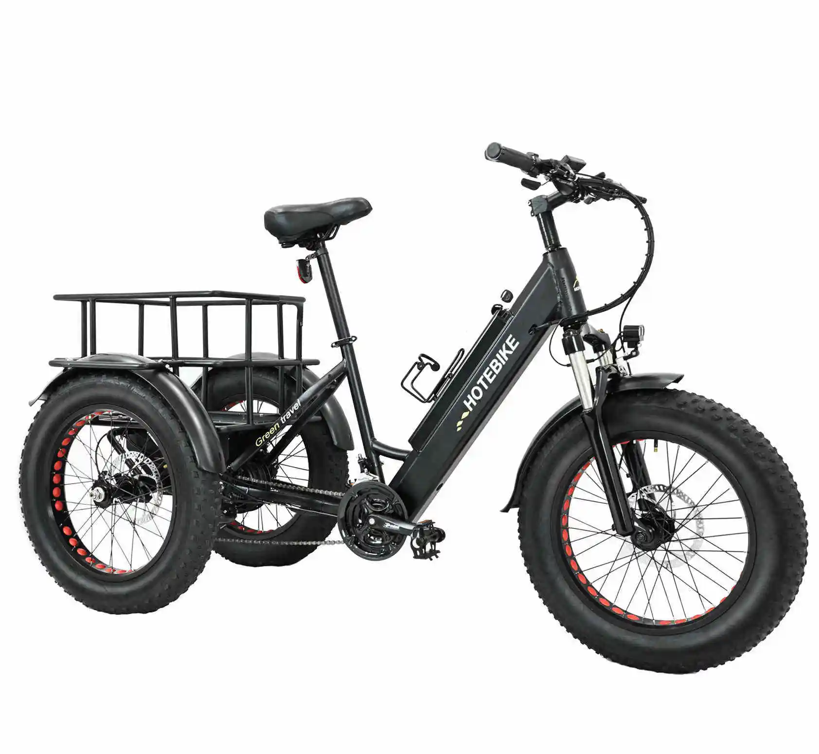 

20225 Electric Passenger Tricycle 20"*4.0 Fat Tire Scooter Electric Tricycle 500w Ebike Bike Electric Bicycle Mountainbike