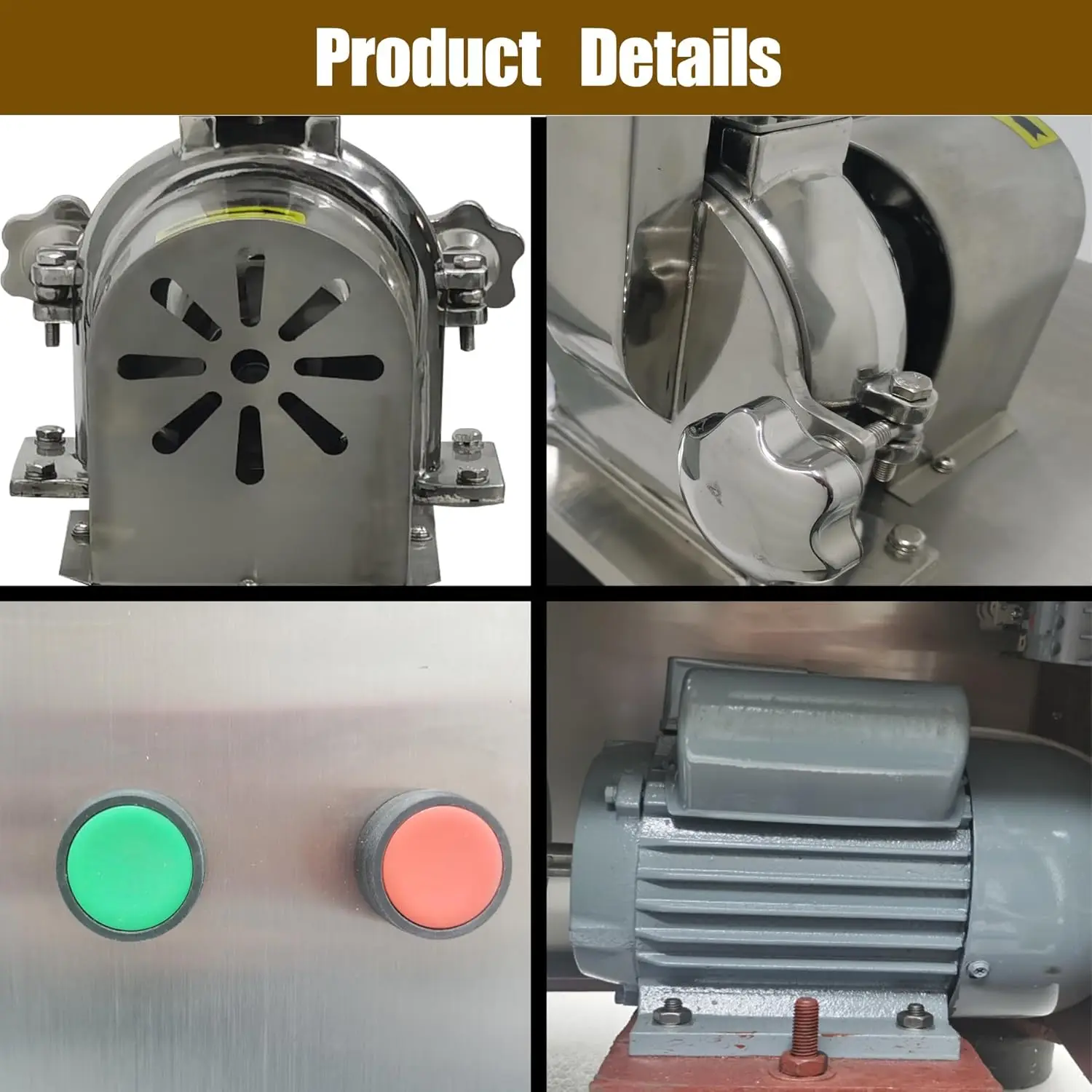 التجارية العالمية الطاحن مطحنة الحبوب الكهربائية الفولاذ المقاوم للصدأ مسحوق طاحونة آلة لفلفل فول الصويا الفول السوداني القهوة