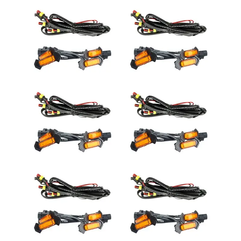 

For Toyota Tacoma TRD 2016 -2020 Front Grille Lighting LED Grille Lights Kit 24 PCS(Amber Shell Yellow Light)-N30R