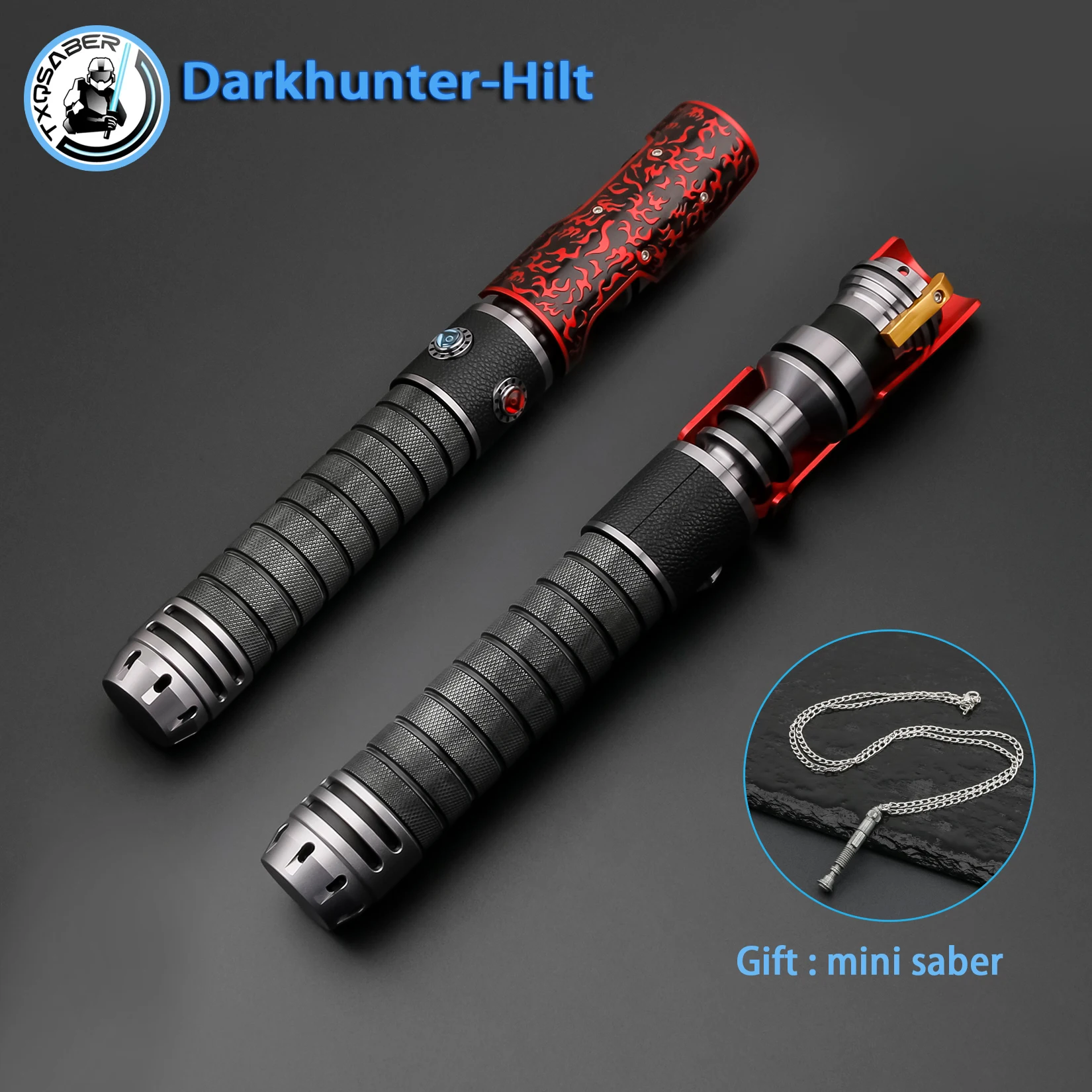 

TXQSTUDIO Lightsaber Darkhunter SDRGB Pixel No Blade FOC Metal Hilt Light Saber Parts Jedi Lasers word Toys for Adult Cosplay