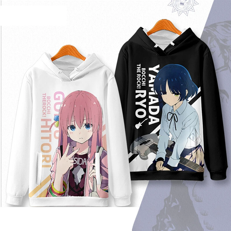 BOCCHI THE ROCK Gotoh Hitori Anime Sweatshirt Coat Loose Hoodie Casual Pullover Oversized COS Halloween Christmas