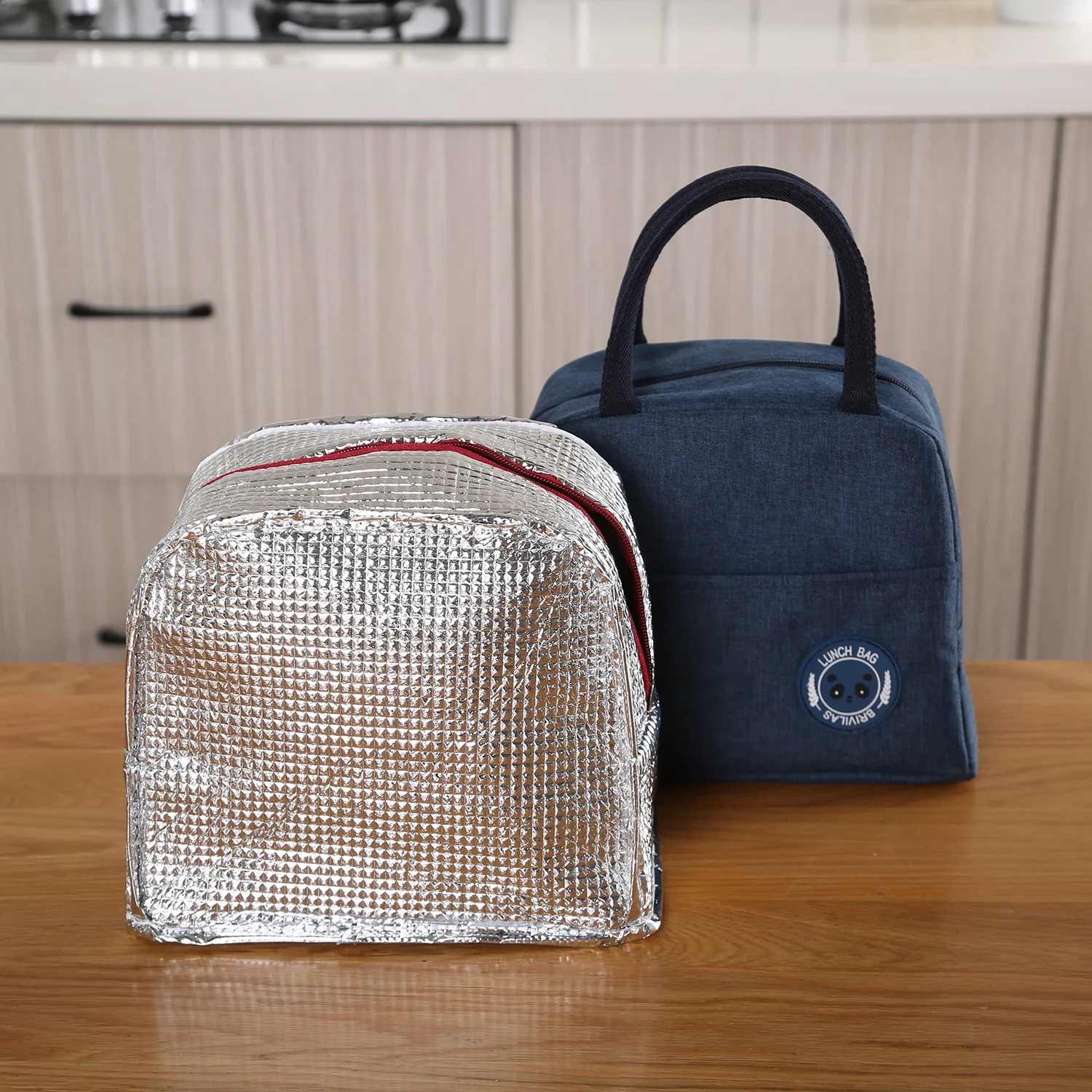 معزول حقيبة الغداء العزل بينتو حزمة الألومنيوم احباط كيس الأرز وجبة حزمة الجليد طالب بينتو الغداء حقيبة يد العزل