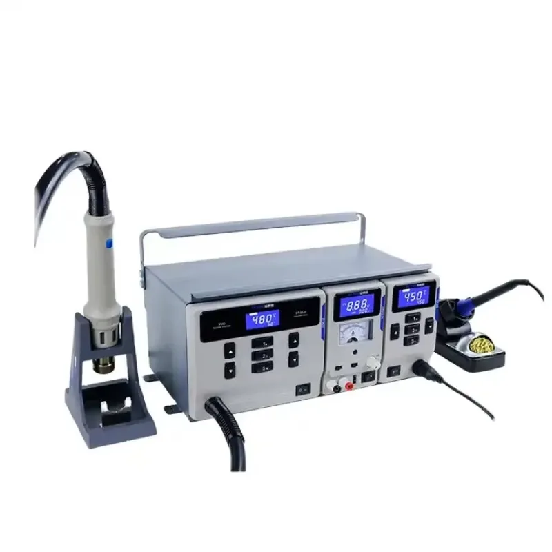 ATTEN MS-500 MS300 3 in 1 Rework Station Board Repair System Electric Iron Hot Air   Soldering Stations Regulated Power Supply