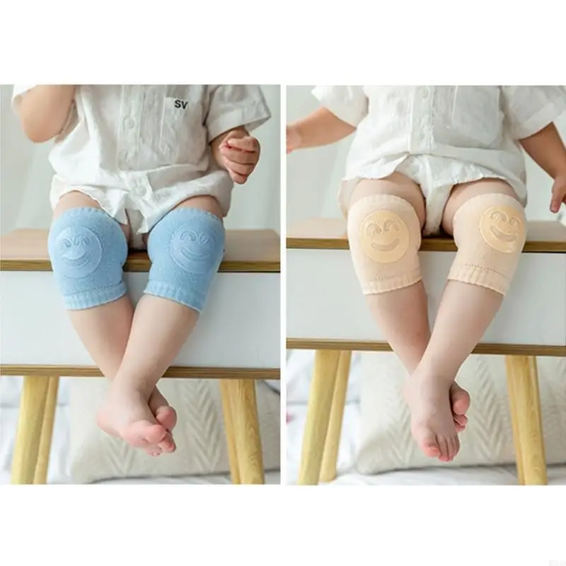 R9JD 1 Paar Babykriechkrawling Anti-Rutschkneepads Säuglingssicherheit Ellbogen Kissen Kleinkinder Beinwärmer Kniestütze