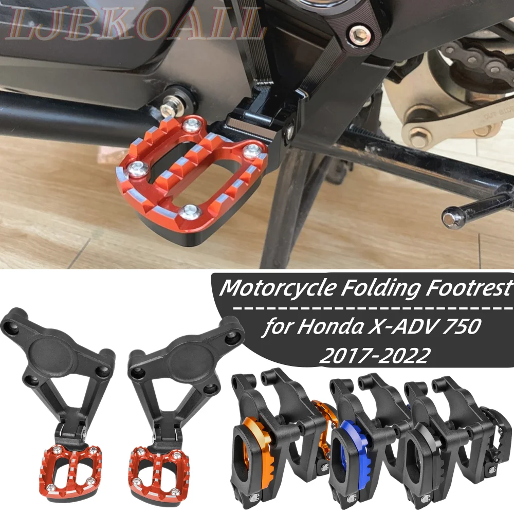 

XADV750 Folding Footrest Passenger Rearsets for Honda XADV X-ADV 750 2017-2023 2021 2020 Motorcycle Rear Foot Pegs Accessories