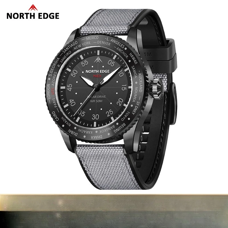 

Спортивные электронные часы на открытом воздухе, указатель, часы с солнечной зарядкой, светящиеся, водонепроницаемые, с длительным сроком службы батареи, круглые часы с приводом света