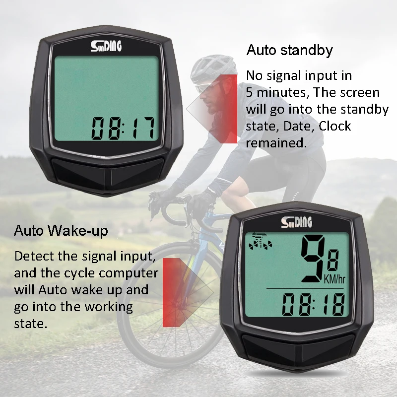 Cycling Wired Stopwatch Multi-Function Bicycle Computer With Odometer Digital Accessories Waterproof bike Code Table Portable