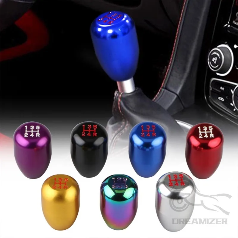 

Universal Racing 5 Speed car Gear Shifter Knob Manual Automatic Gear Shift Knob Shift For Manual Transmission Aluminum