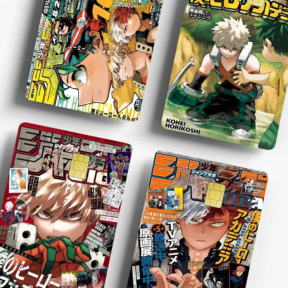 Anime B-Bakugo Katsuki Anime Cartoon Aufkleber Film Haut für Kreditkarte Debit Bank Bus Karte