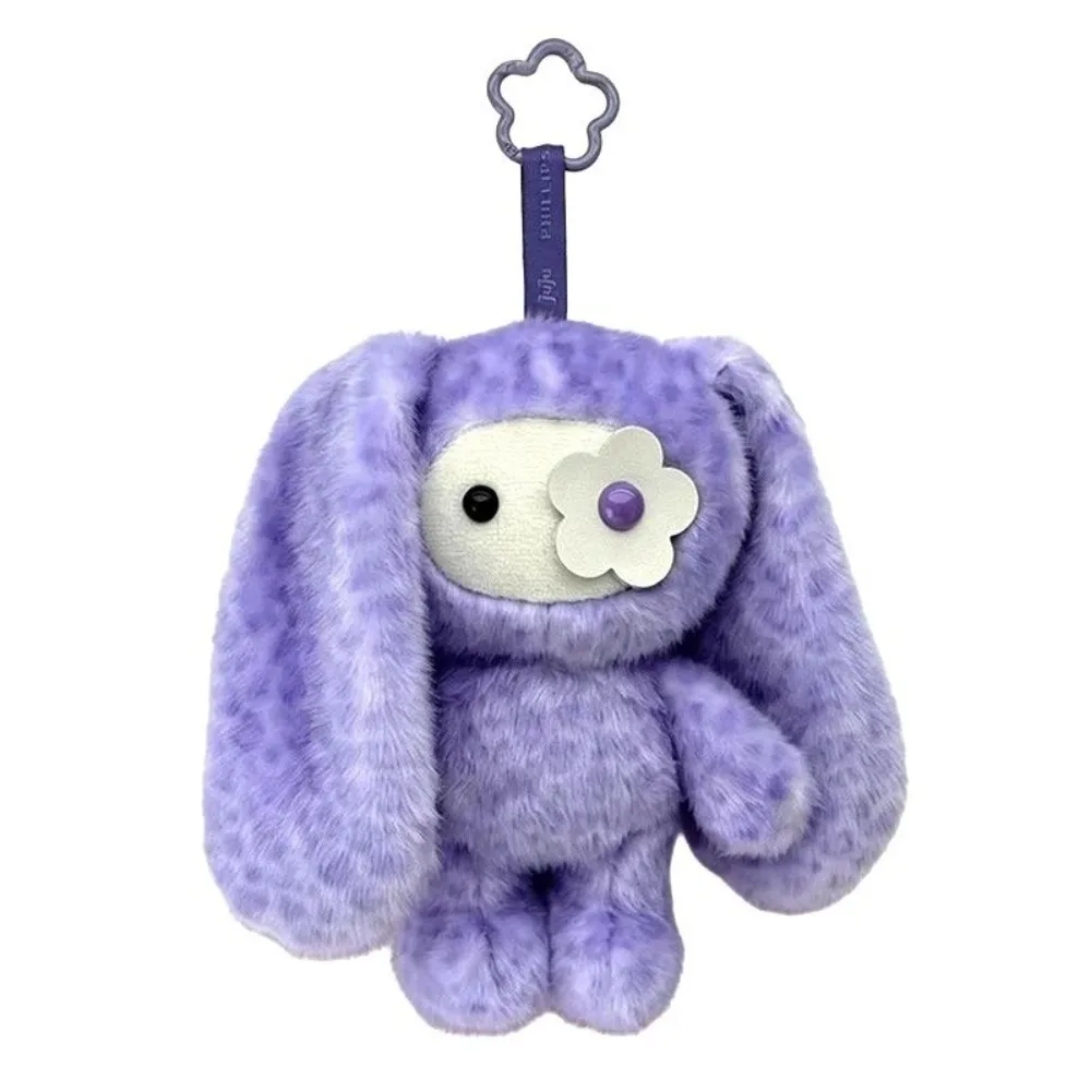 Niedlicher Juju-Kaninchen-Plüsch-Schlüsselanhänger, Blumenauge-Häschen, Stoffpuppe, Kawaii Langohren-Tierchen, Taschenanhänger, Autoschlüsselanhänger, Spielzeug, Geschenk für Mädchen – Detail 21
