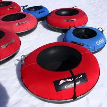 commercial snow tube Round inflatable snow sled sledge for rainnbow slide dry snow slide