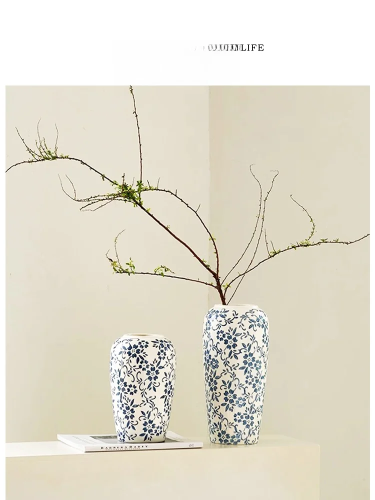 

Новая китайская фарфоровая ваза для цветов в сине-белых тонах от Tlife Zhixi: элитный декор для дома