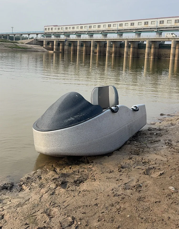 2026 New Single-Seater Surfing Kart Boat, 15KW High Performance Power Component Lightweight Body for Outdoor Water Recreation Ra