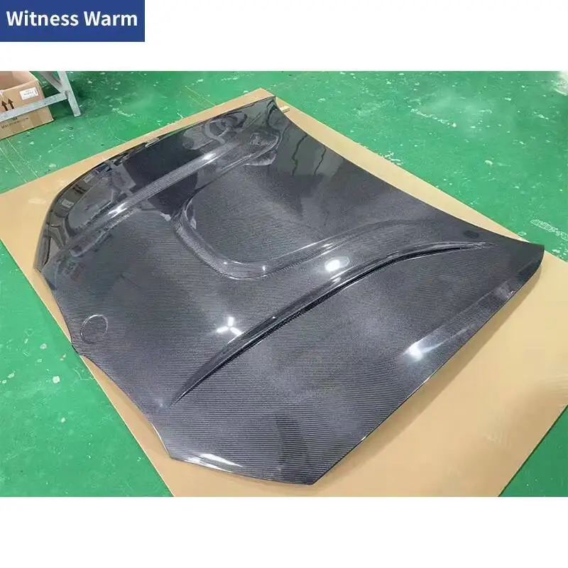 لسيارات BMW 3 Series G20 مزورة من ألياف الكربون FRP غير مطلية غطاء محرك السيارة غطاء محرك السيارة طقم الجسم #3