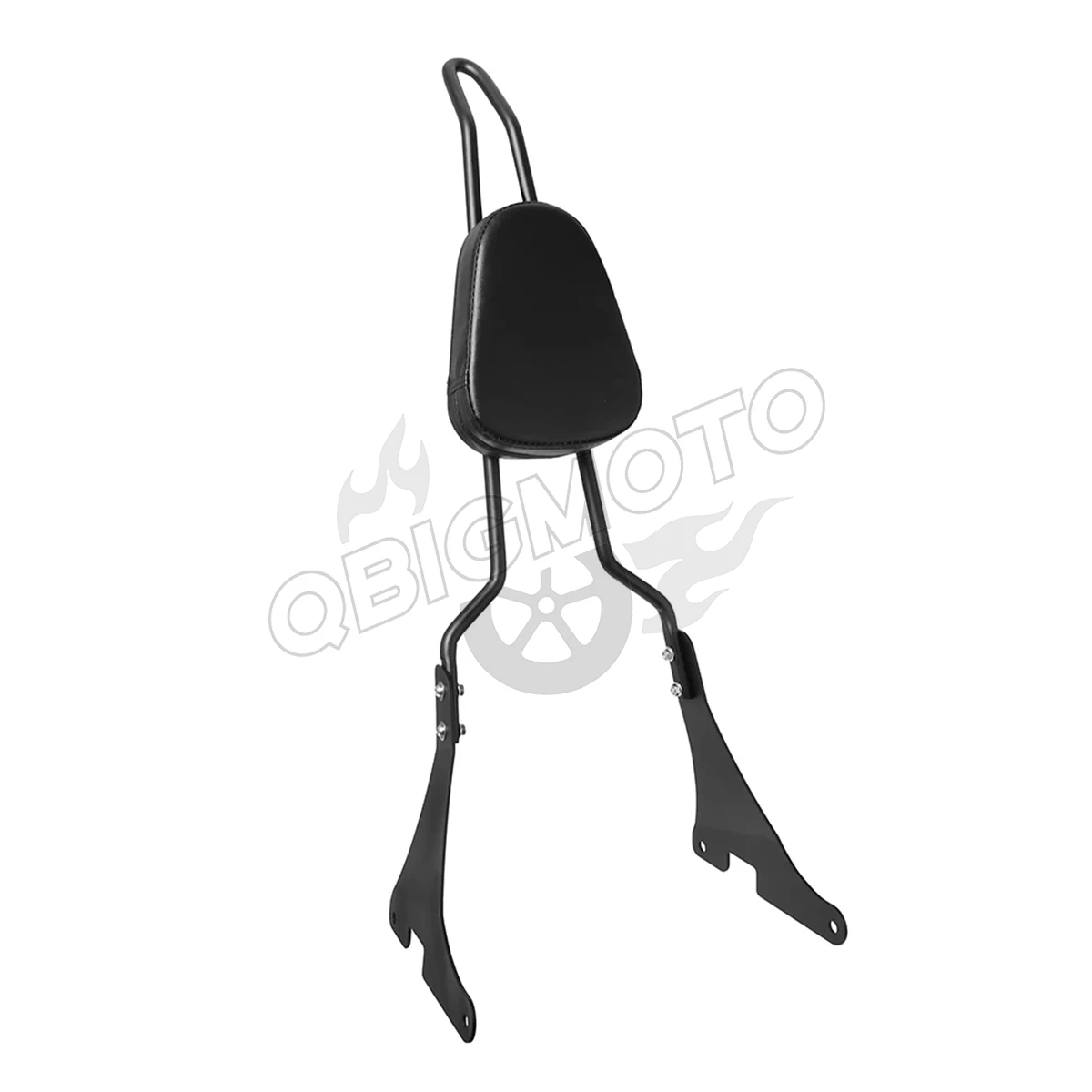 Motorcycle Rear Passenger Backrest Sissy Bar with Cushion Pad For Harley Davidson Sportster XL 1200 883 48 Iron 1200 Custom view 4