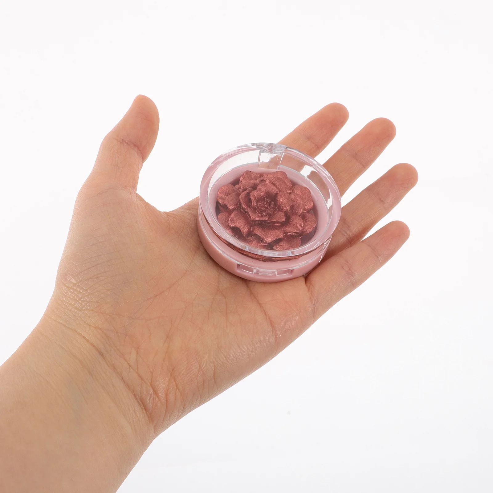 بودرة هايلايتر ذهبية وردية منحوتة ثلاثية الأبعاد للوجه والخد والأنف لوحة مكياج مضيئة بلمسة نهائية لامعة لجميع أنواع البشرة