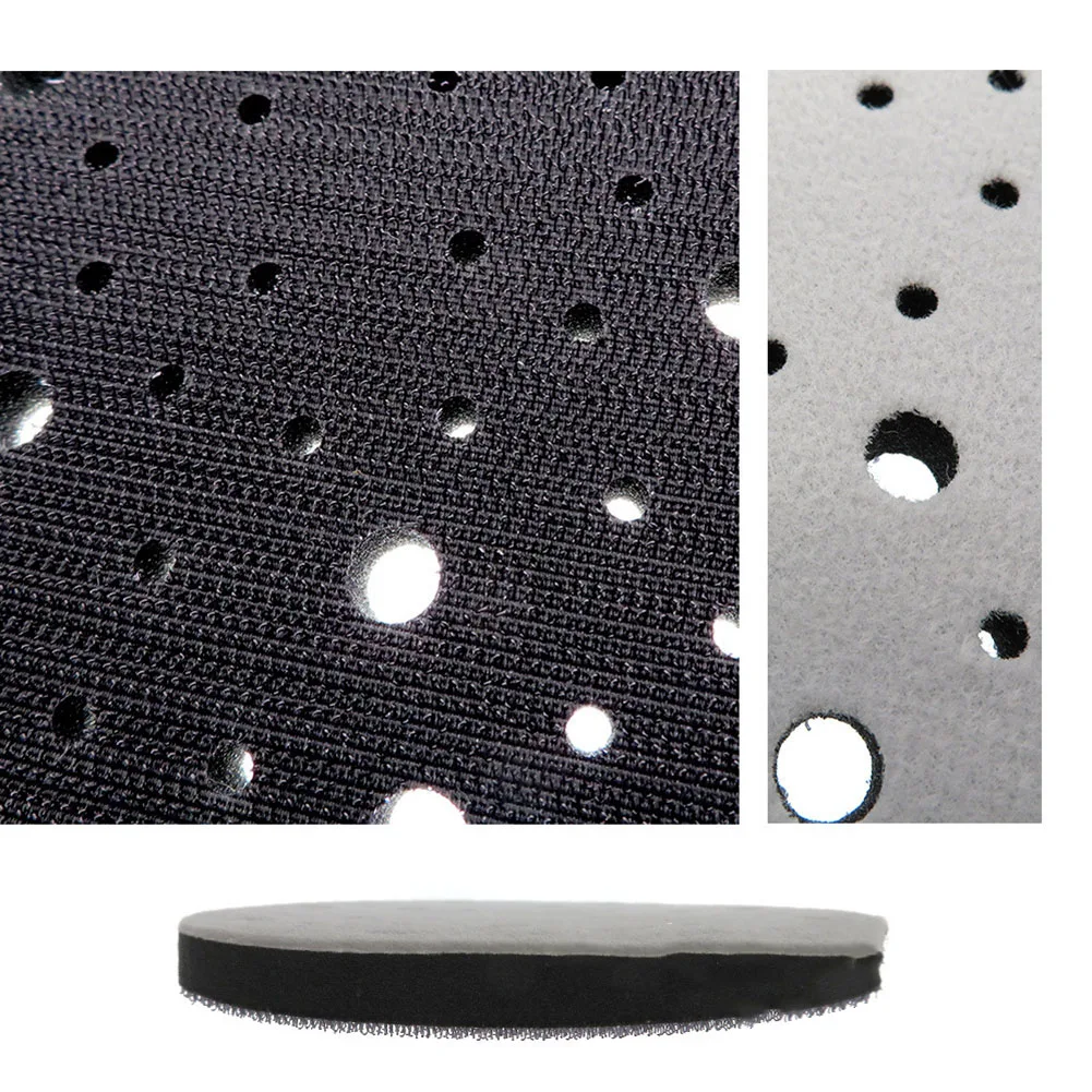 6Inch 150mm 70-Holes Soft Sponge Interface Pad For Backing Pads Buffer Sander Polisher Tools Accessories