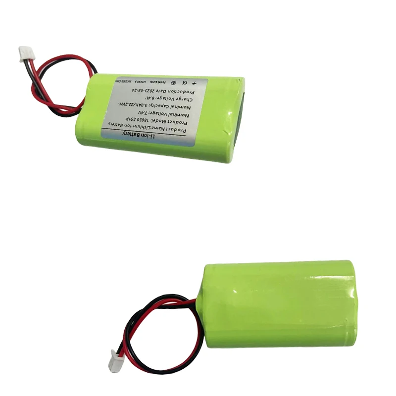 Paquete de batería de iones de litio recargable 2S1P 18650, 7,4 V, 3000mAh, adecuado para cámara eléctrica de juguete, iluminaci