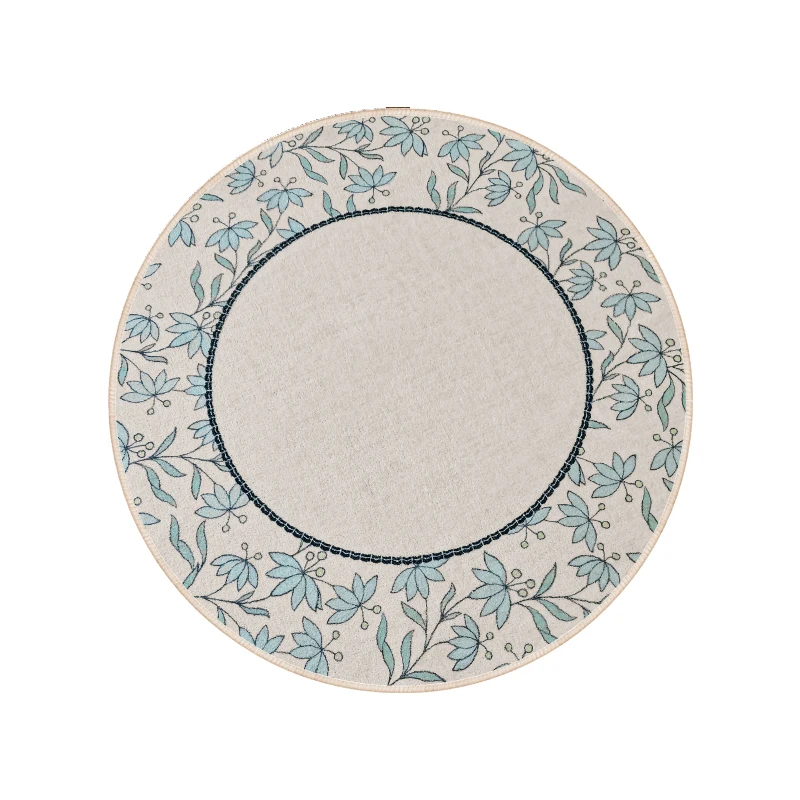 

Ковер — большой лохматый круглый ковер для детской комнаты, гостиной и столовой