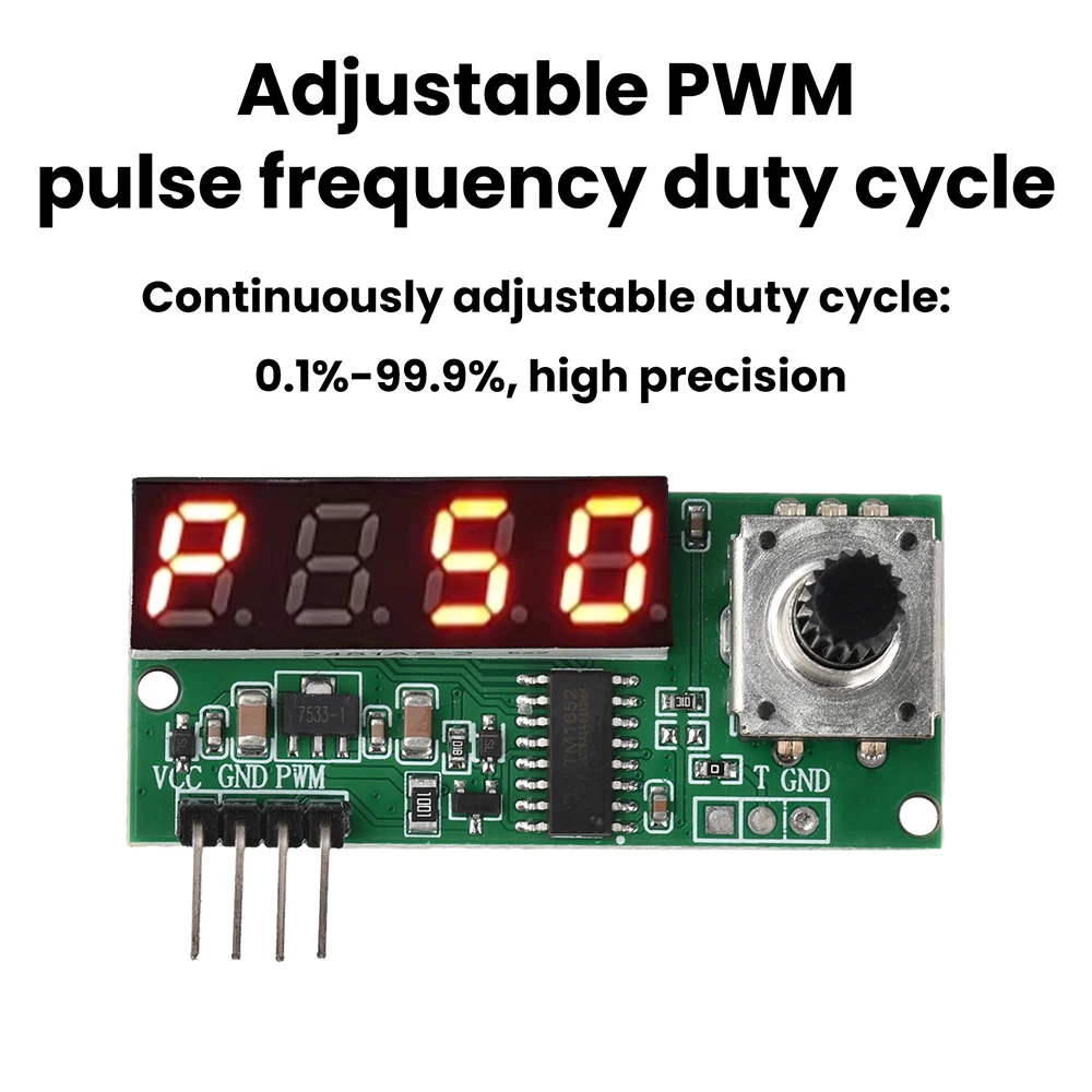 10HZ~150KHZ PWM pulse signal generator with adjustable frequency and duty cycle for motor speed control