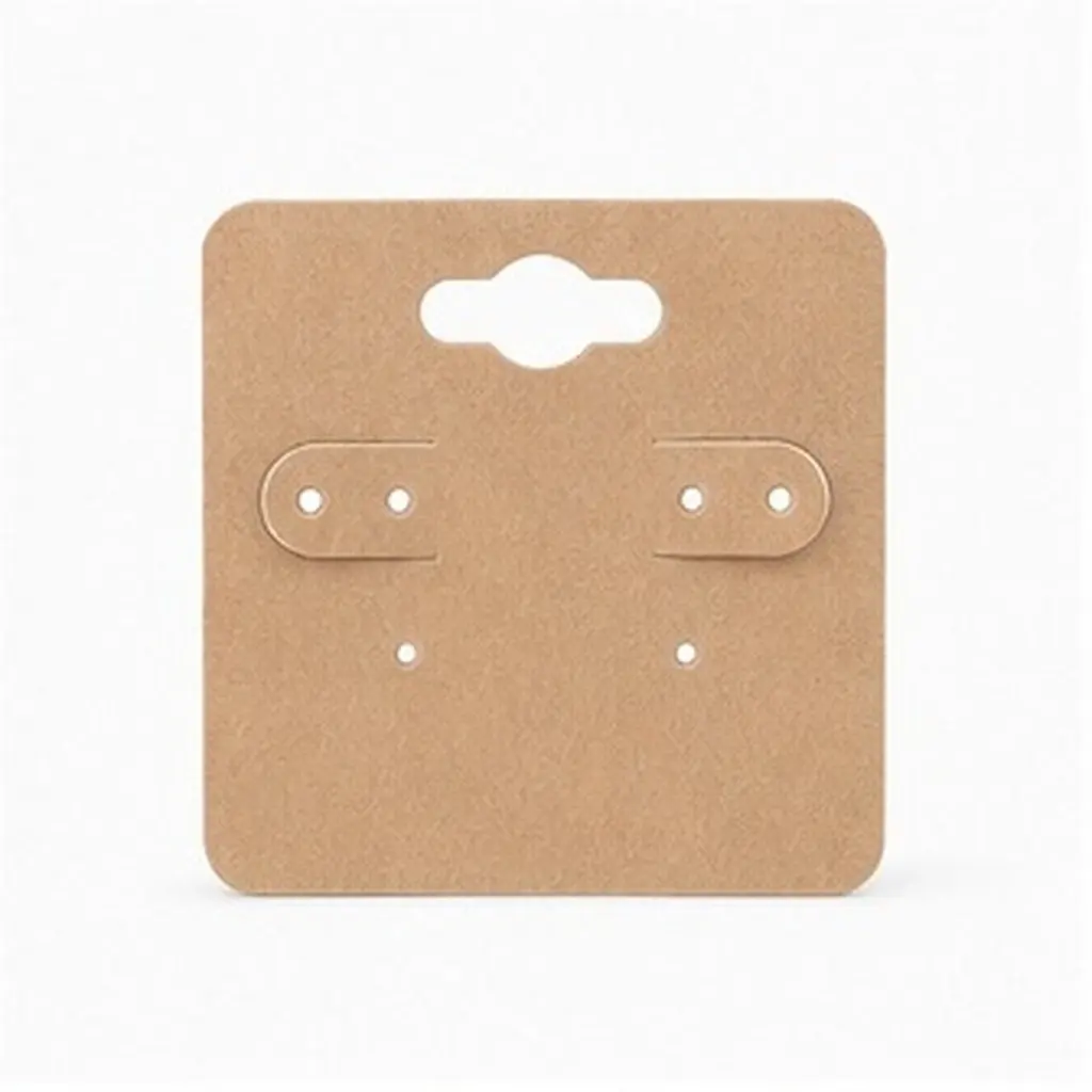 Blank Jewelry Cards Earring Cardboard for Selling Holder Bracelet with Holes Earing Display